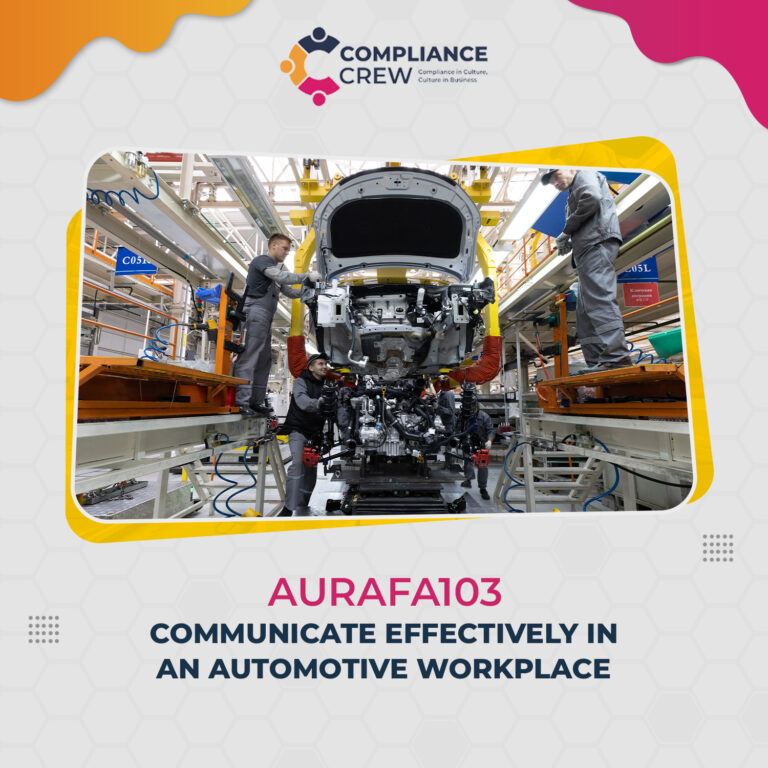 AURAFA103 Communicate effectively in an automotive workplace